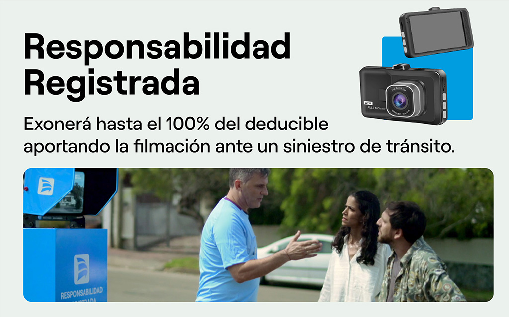 El innovador y exclusivo beneficio de Porto Seguro que permite exonerar el deducible aportando la filmación ante un siniestro de tránsito