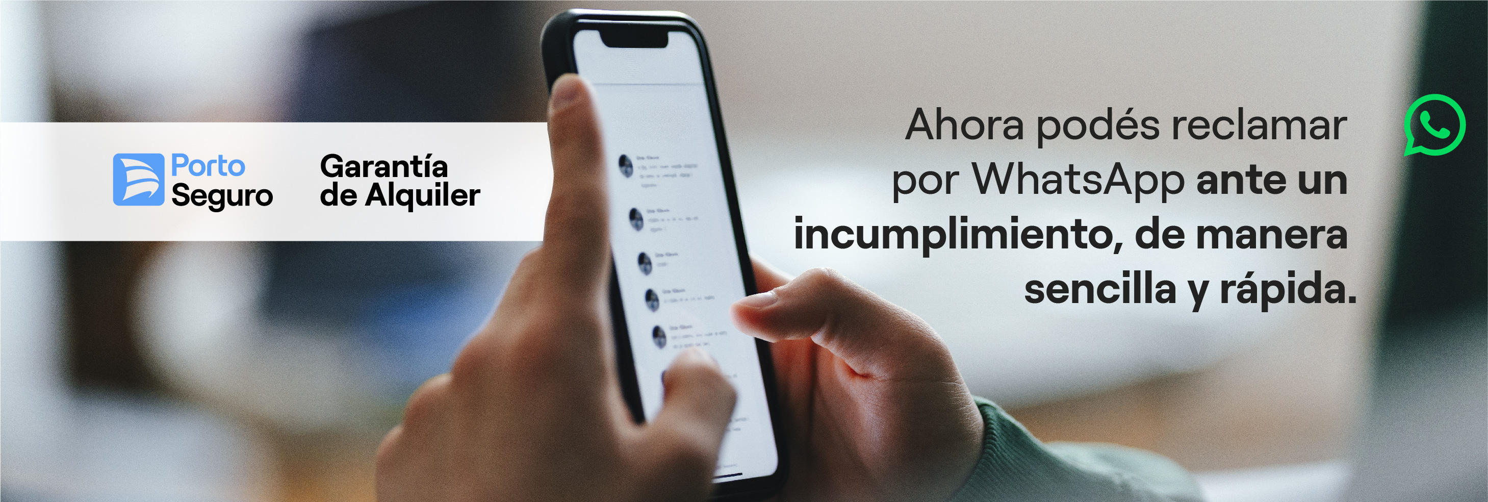 Ahora podes reclamar por WhatsApp ante un incumplimiento, de manera sencilla y rápida.