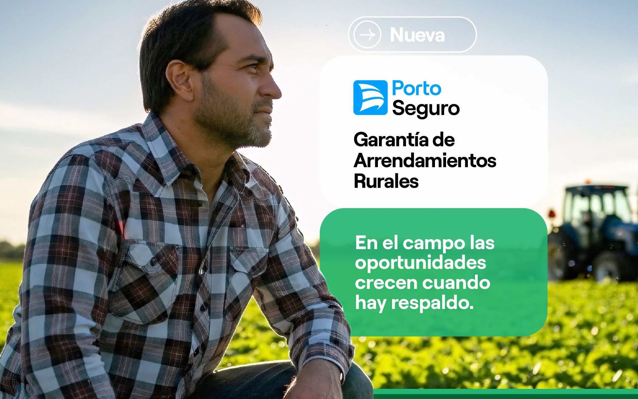 Porto Seguro presenta la nueva Garantía de Arrendamientos Rurales, innovando en soluciones para el campo.