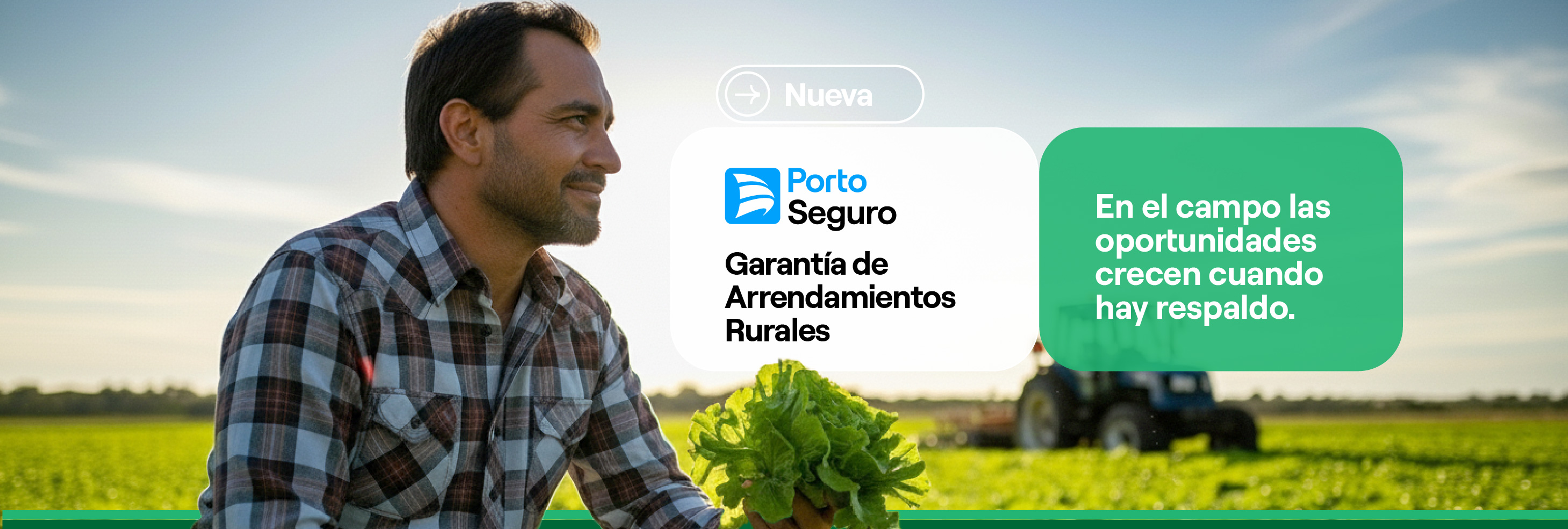 Porto Seguro presenta la nueva Garantía de Arrendamientos Rurales, innovando en soluciones para el campo.